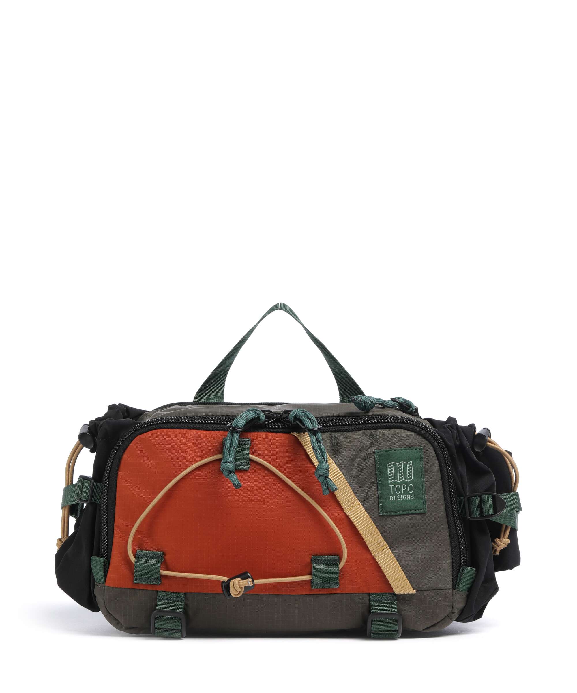 Topo Designs Mountain Hydro Saszetka nerka woodland/terracotta