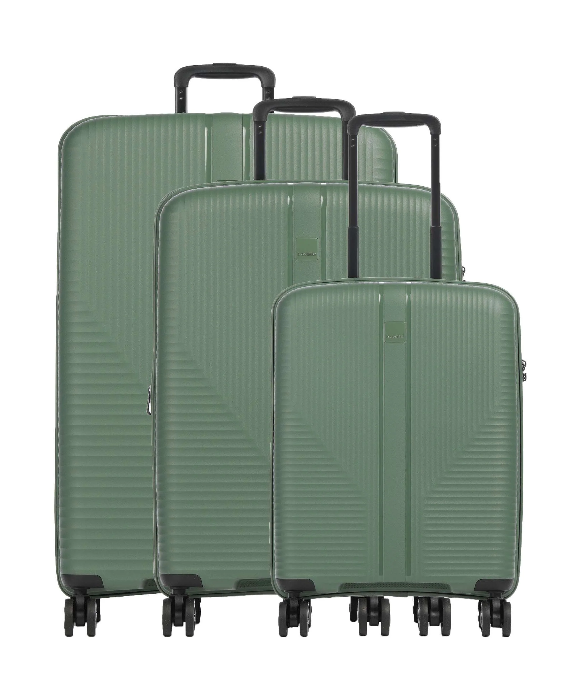 Travelite Air Stripe Komplet walizek (4 kołach) green