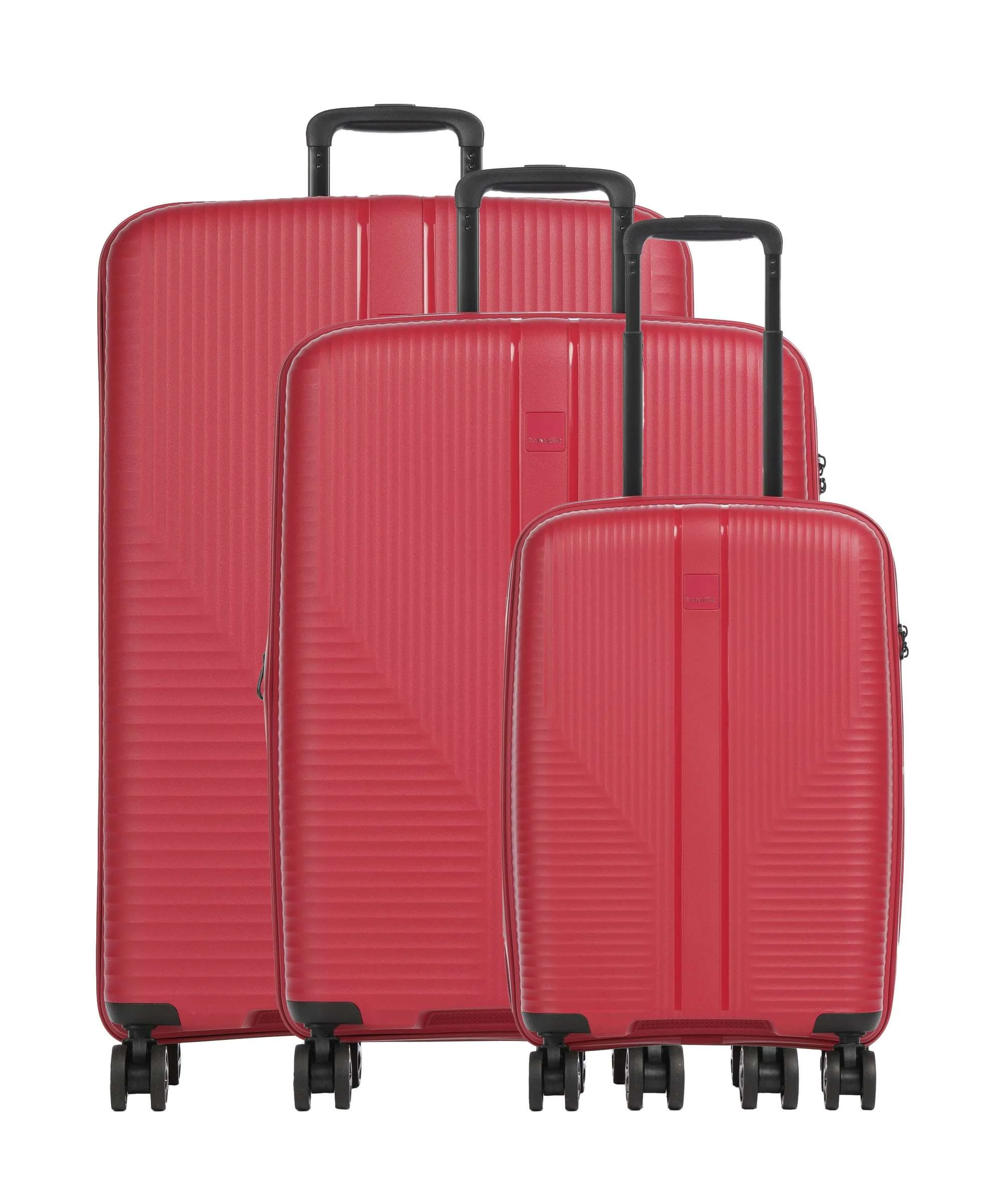 Travelite Air Stripe Slim Komplet walizek (4 kołach) red