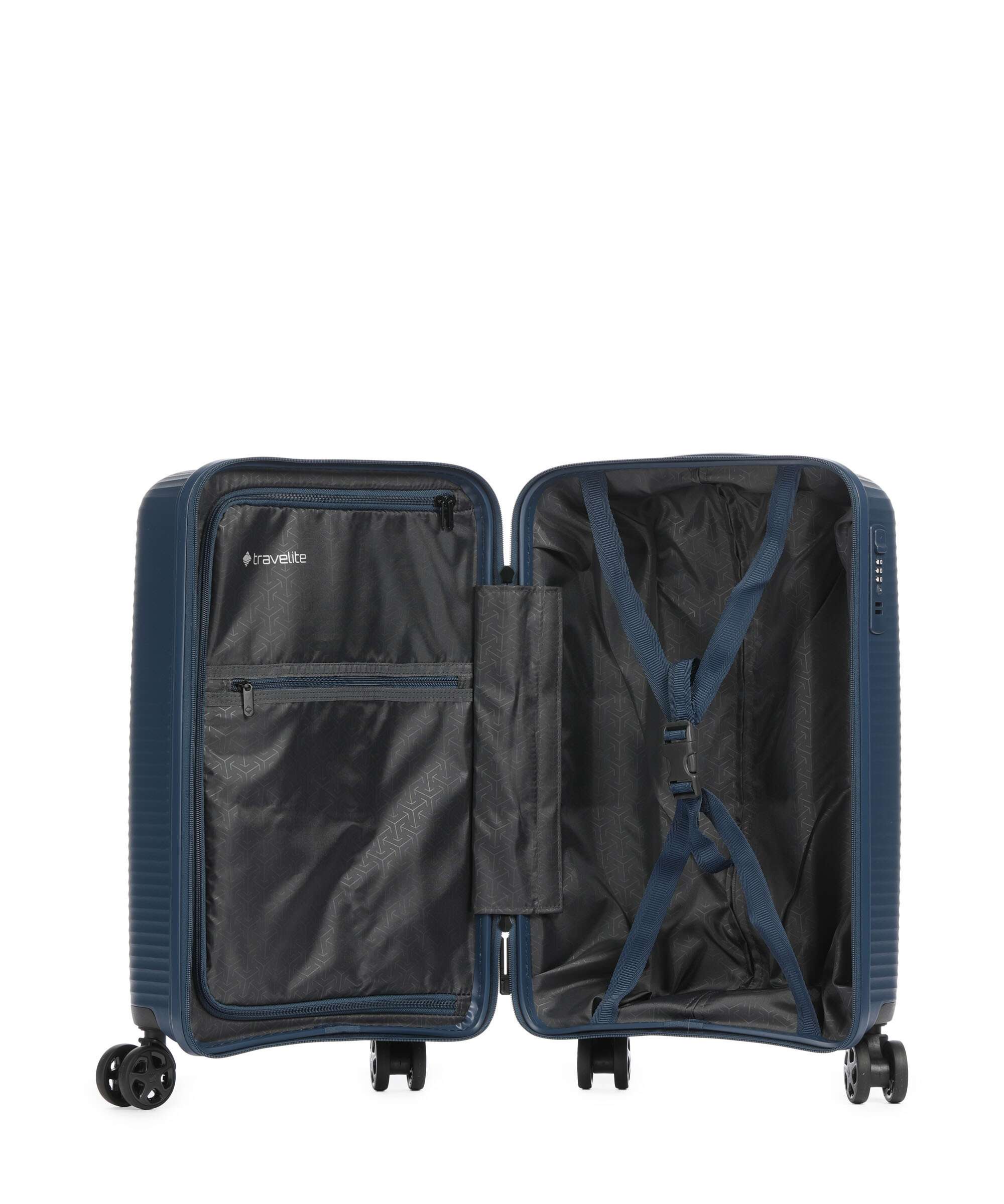 Travelite Air Stripe Slim Walizka na 4 kołach navy - Image 5