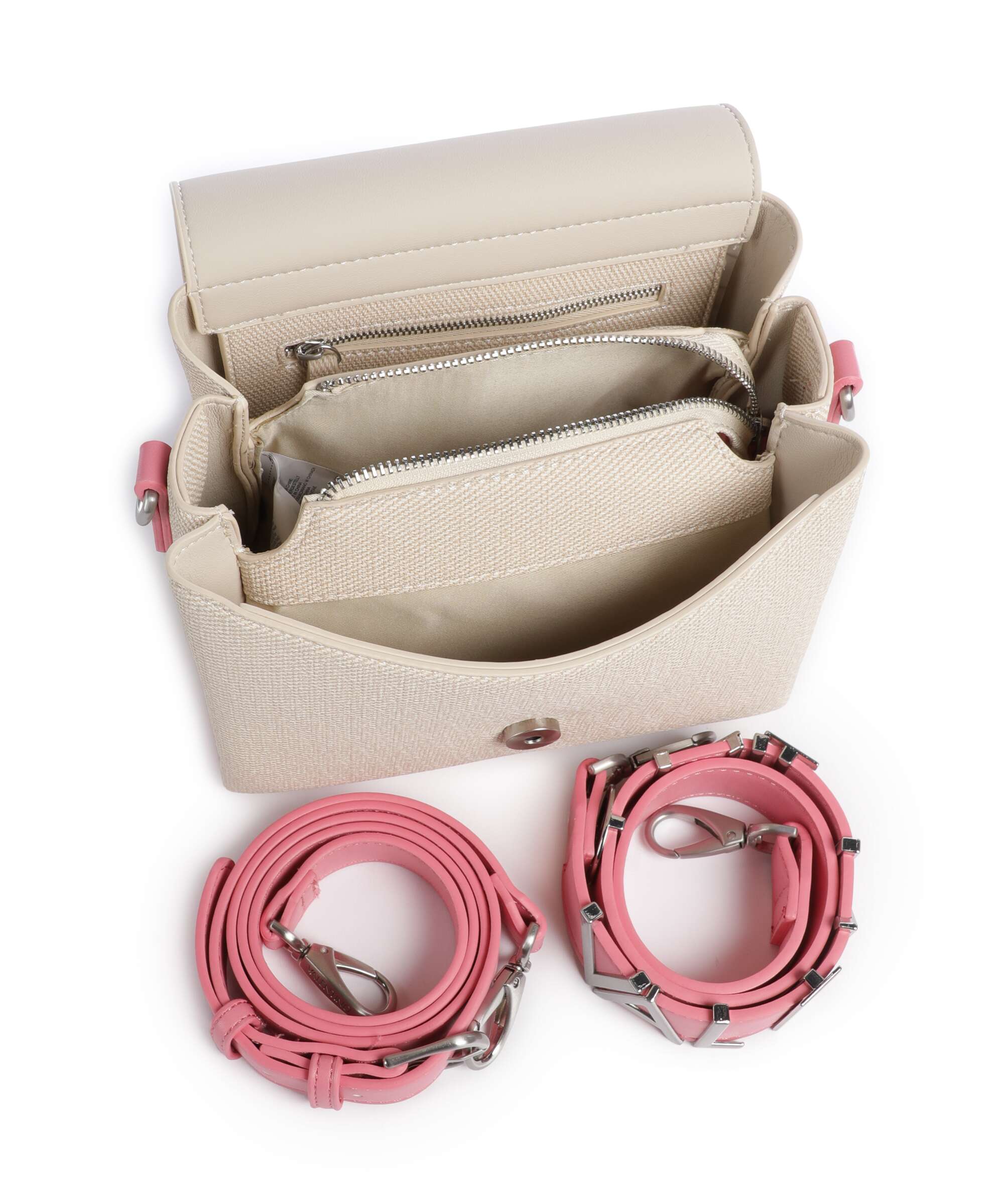 Valentino Bags Alexia Summer Torba przez ramię naturale/rosa - Image 5