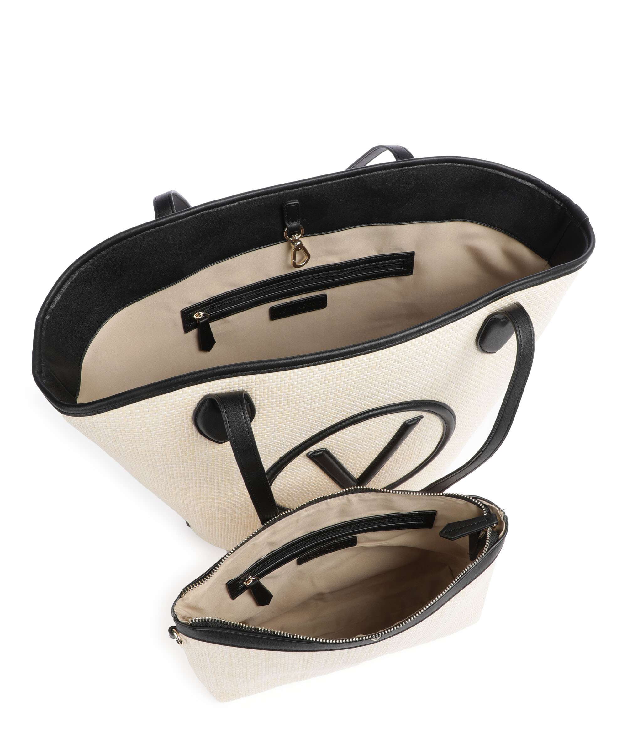Valentino Bags Covent Torba na zakupy naturale/nero - Image 5