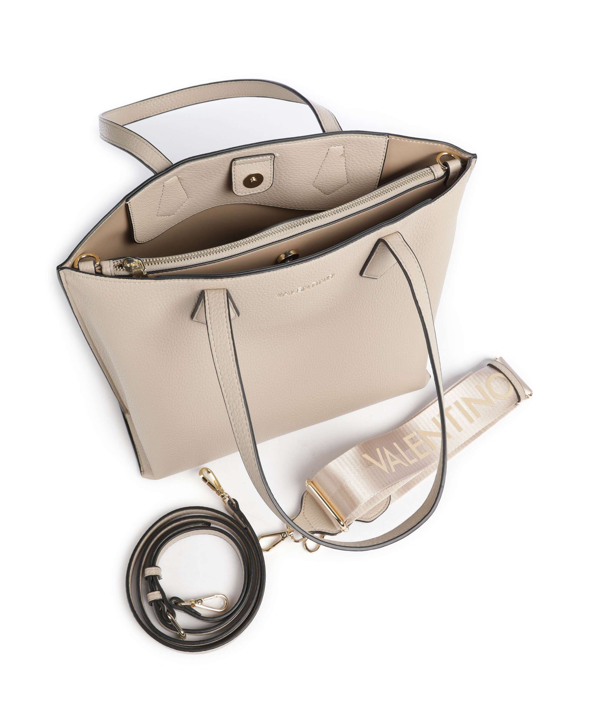 Valentino Bags Fall Re Torba na zakupy ecru - Image 5