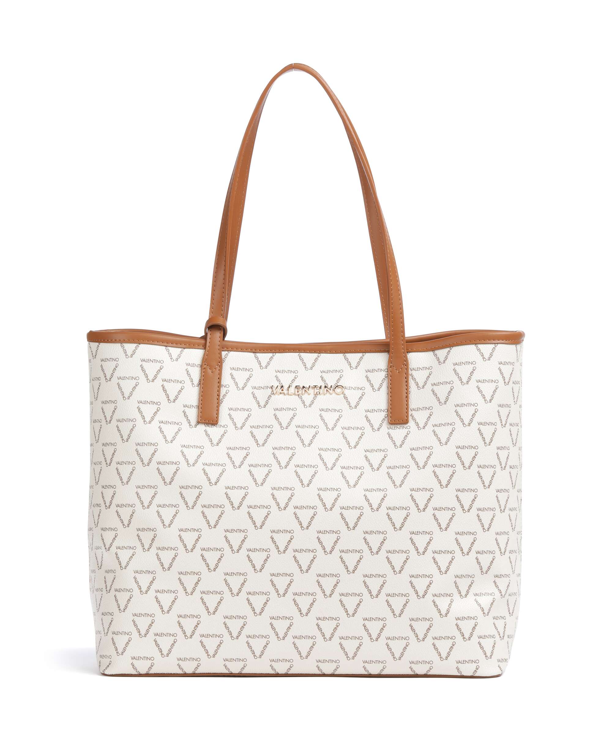 Valentino Bags Lady Re Torba na zakupy bianco/cuoio