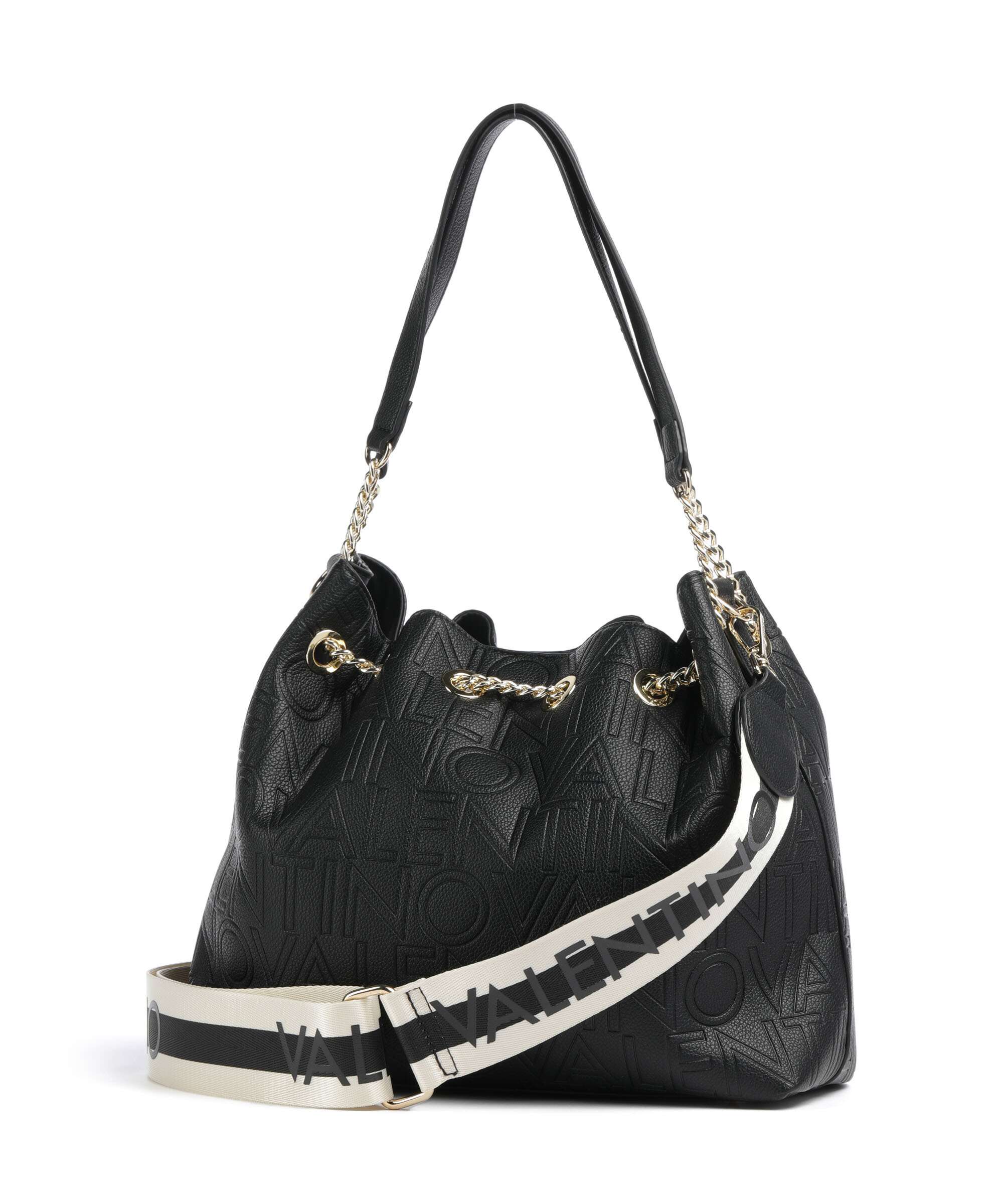 Valentino Bags Pansy Torebka worek nero - Image 3