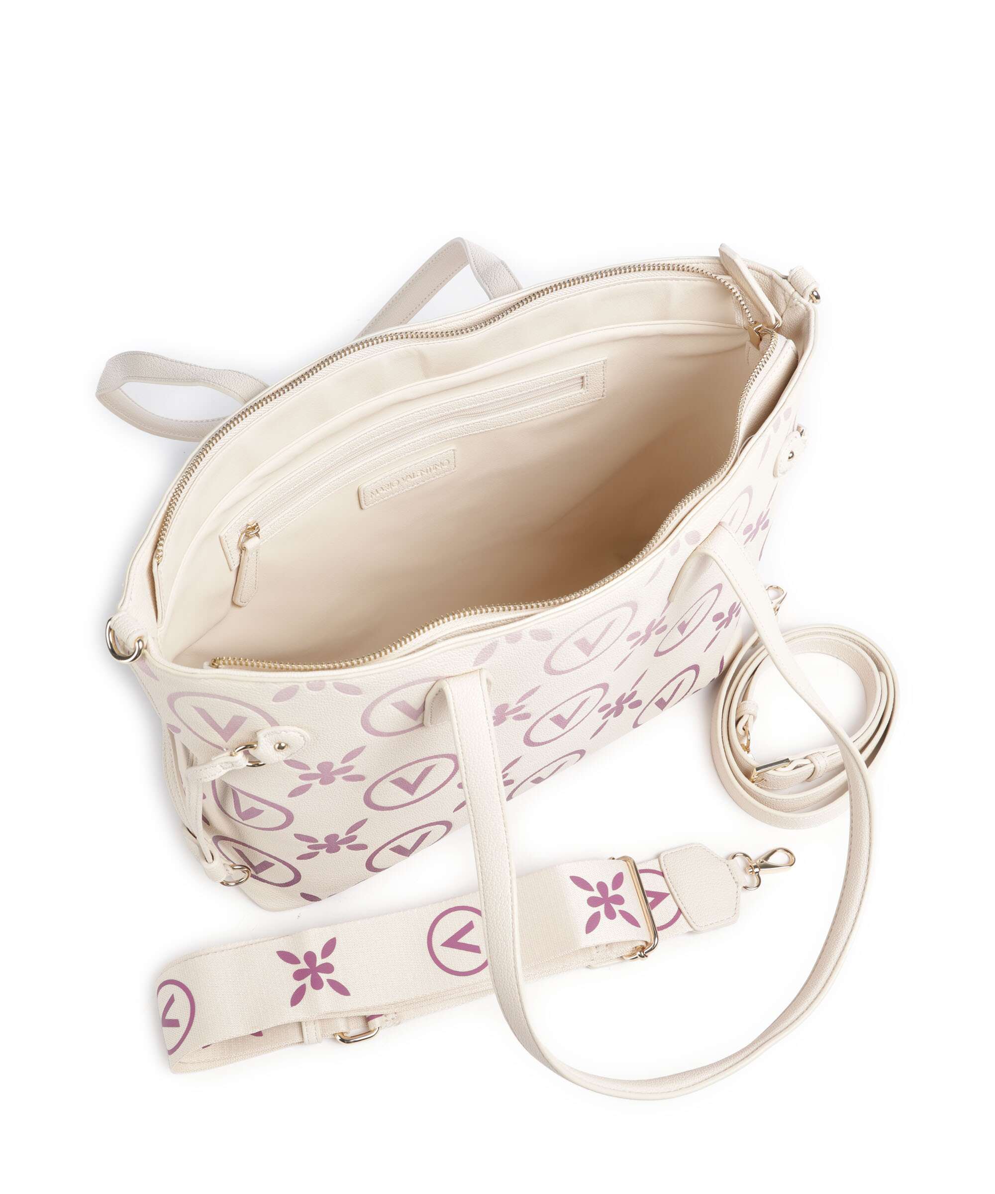 Valentino Bags Samba Re Print Torba na zakupy ecru/rosa - Image 4