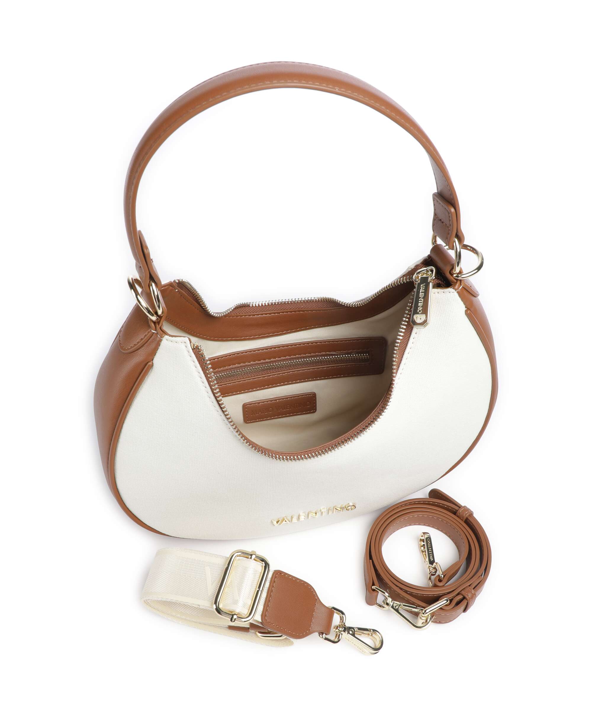 Valentino Bags Shelby Torba na ramię naturale/cuoio - Image 5