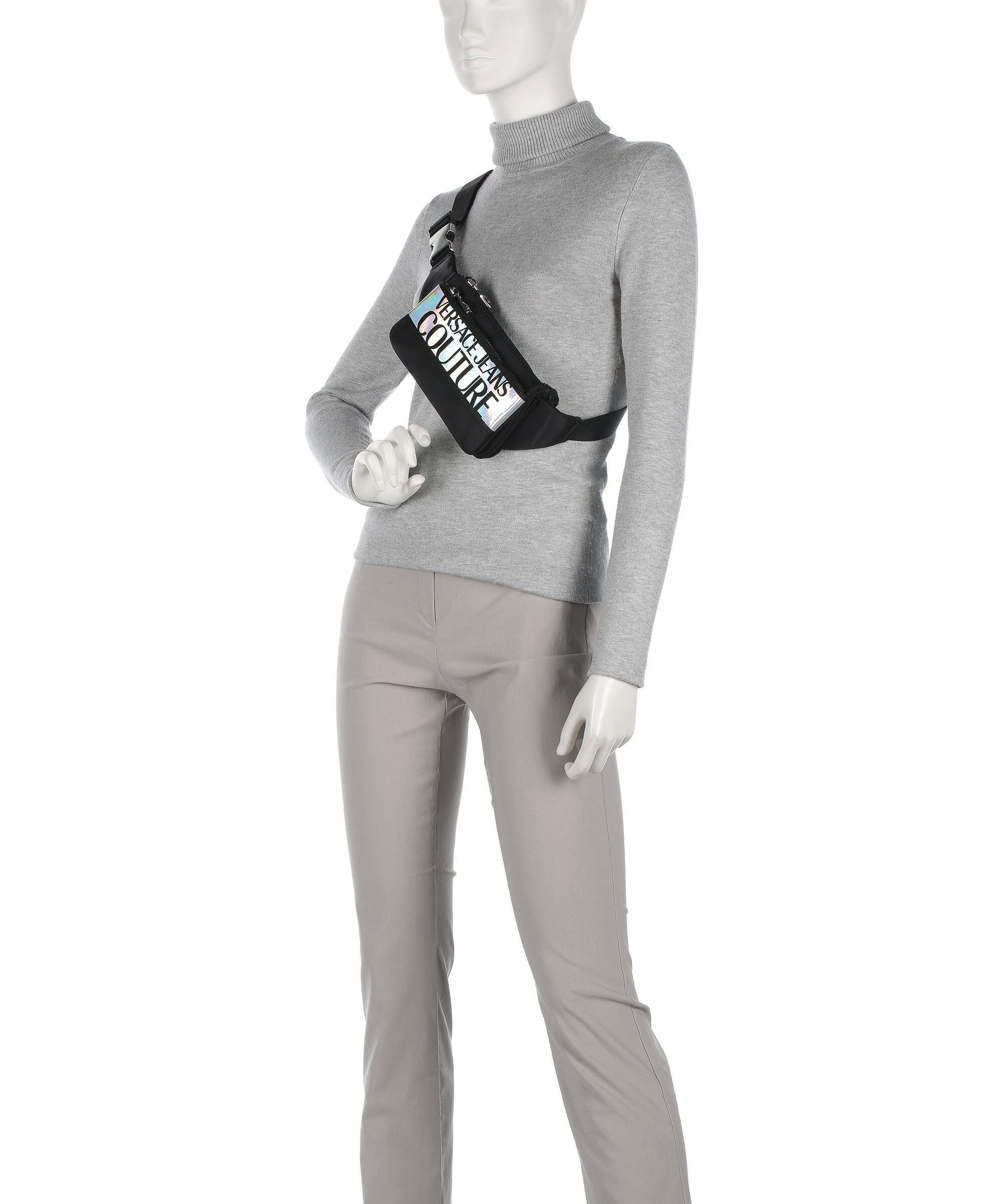 Versace Jeans Couture Iconic Logo Saszetka nerka black/silver - Image 3
