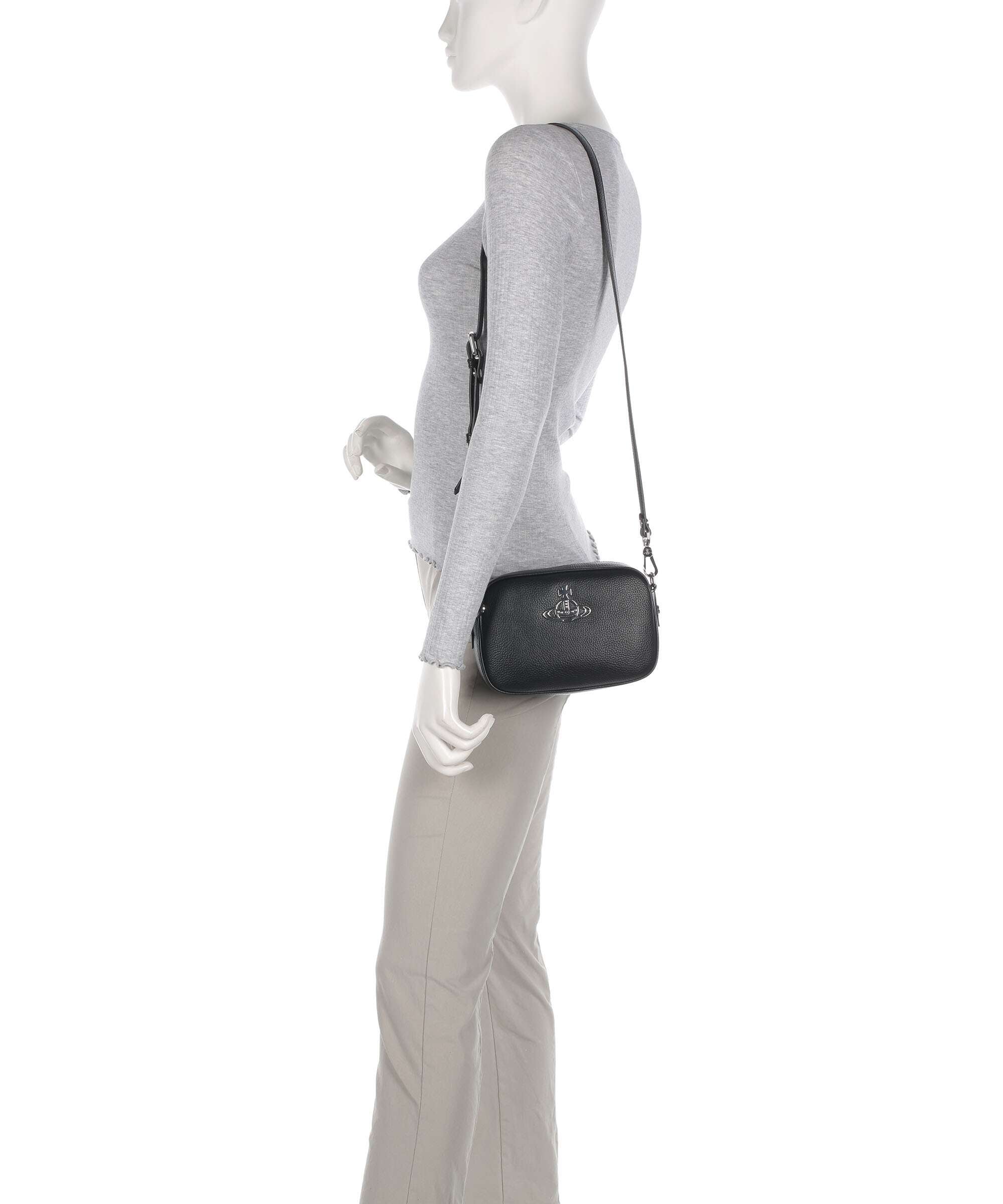 Vivienne Westwood Anna Grain Torba przez ramię black - Image 3