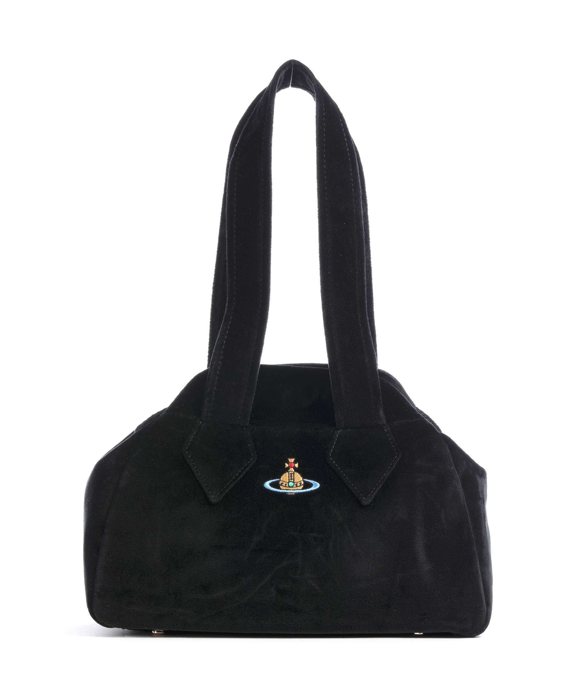 Vivienne Westwood Archive Velvet Medium Torebka black