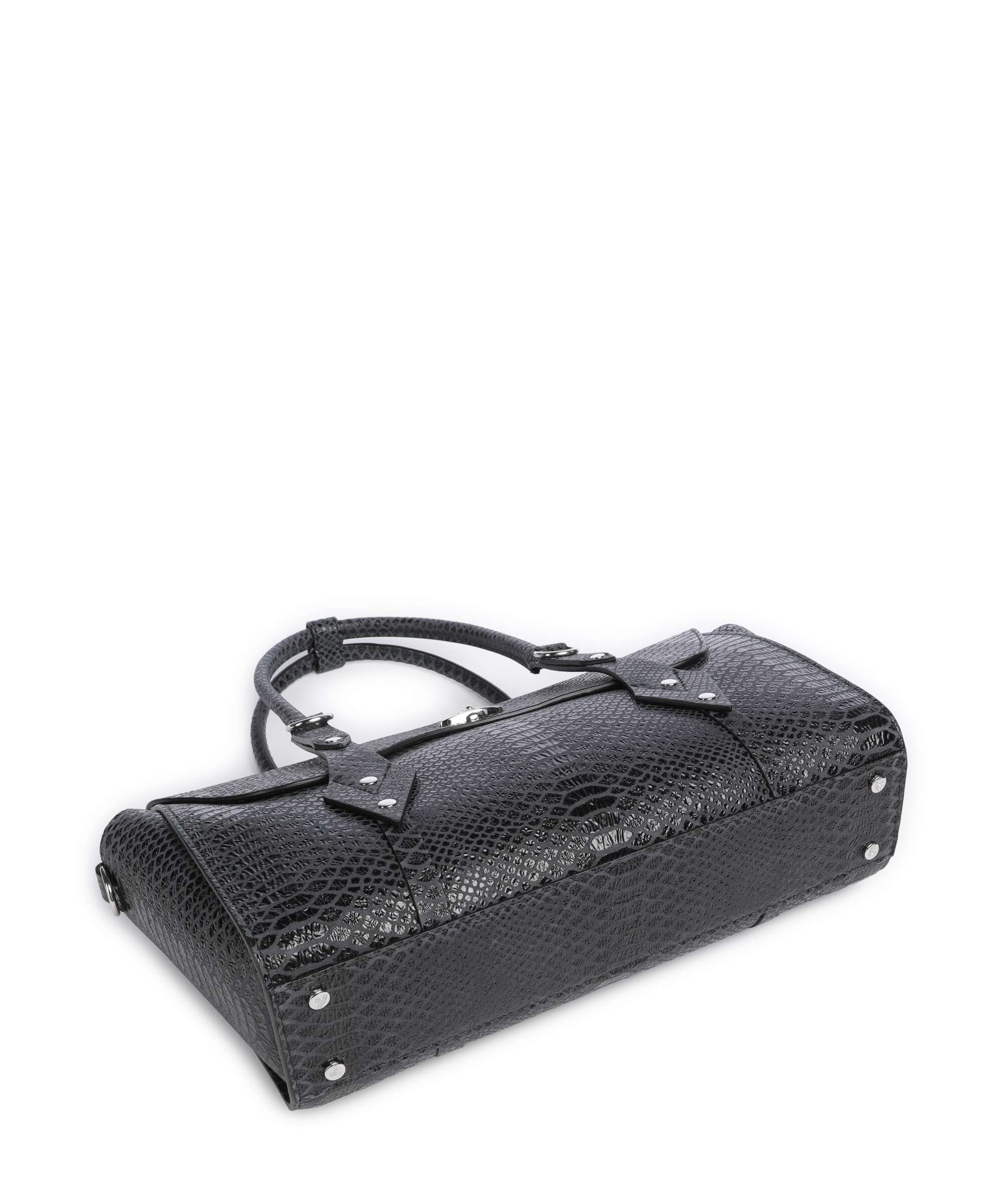 Vivienne Westwood Bettina Snake Effect Medium Torebka dark grey - Image 5