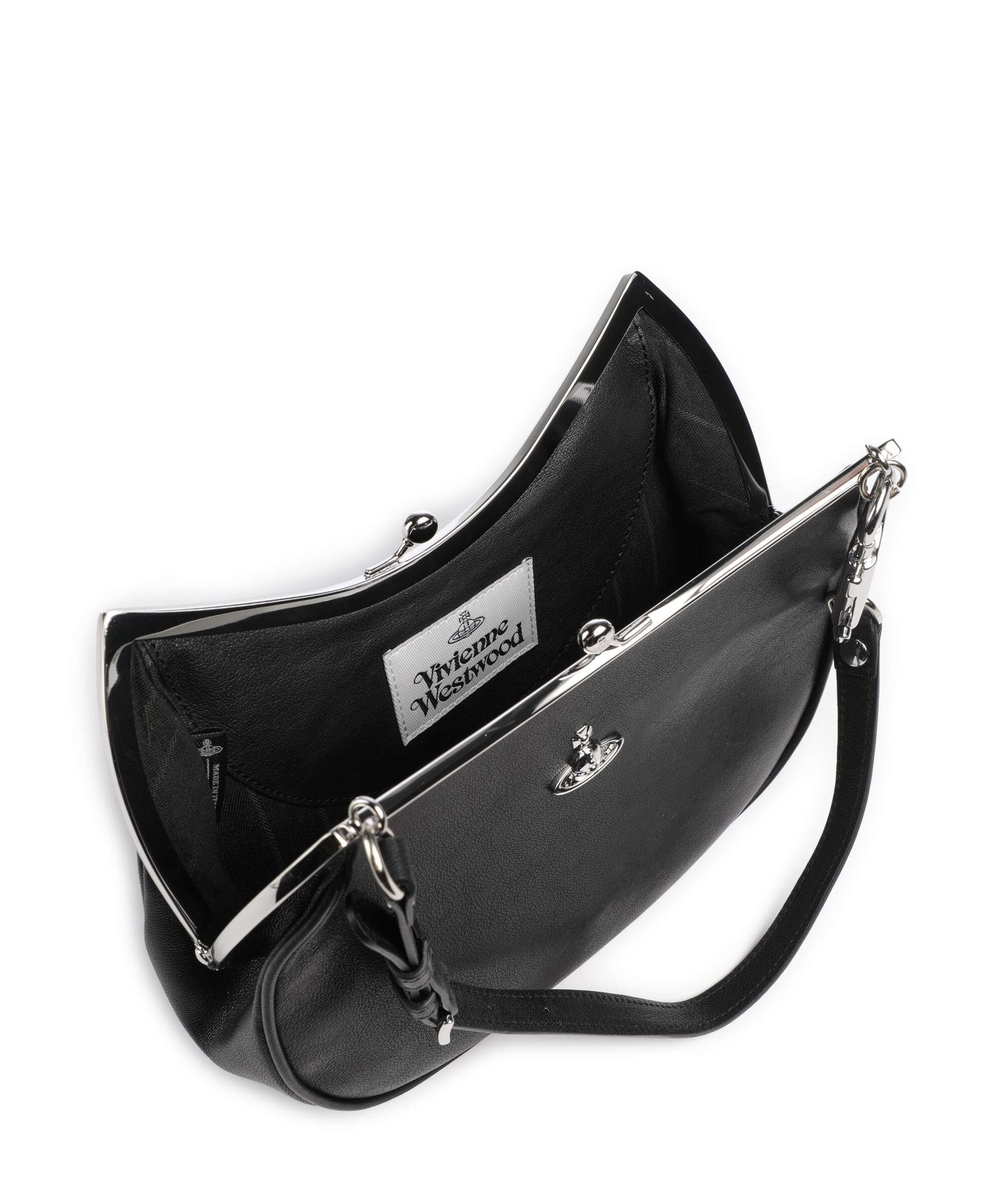 Vivienne Westwood Charm Frame Supple Torba na ramię black - Image 6