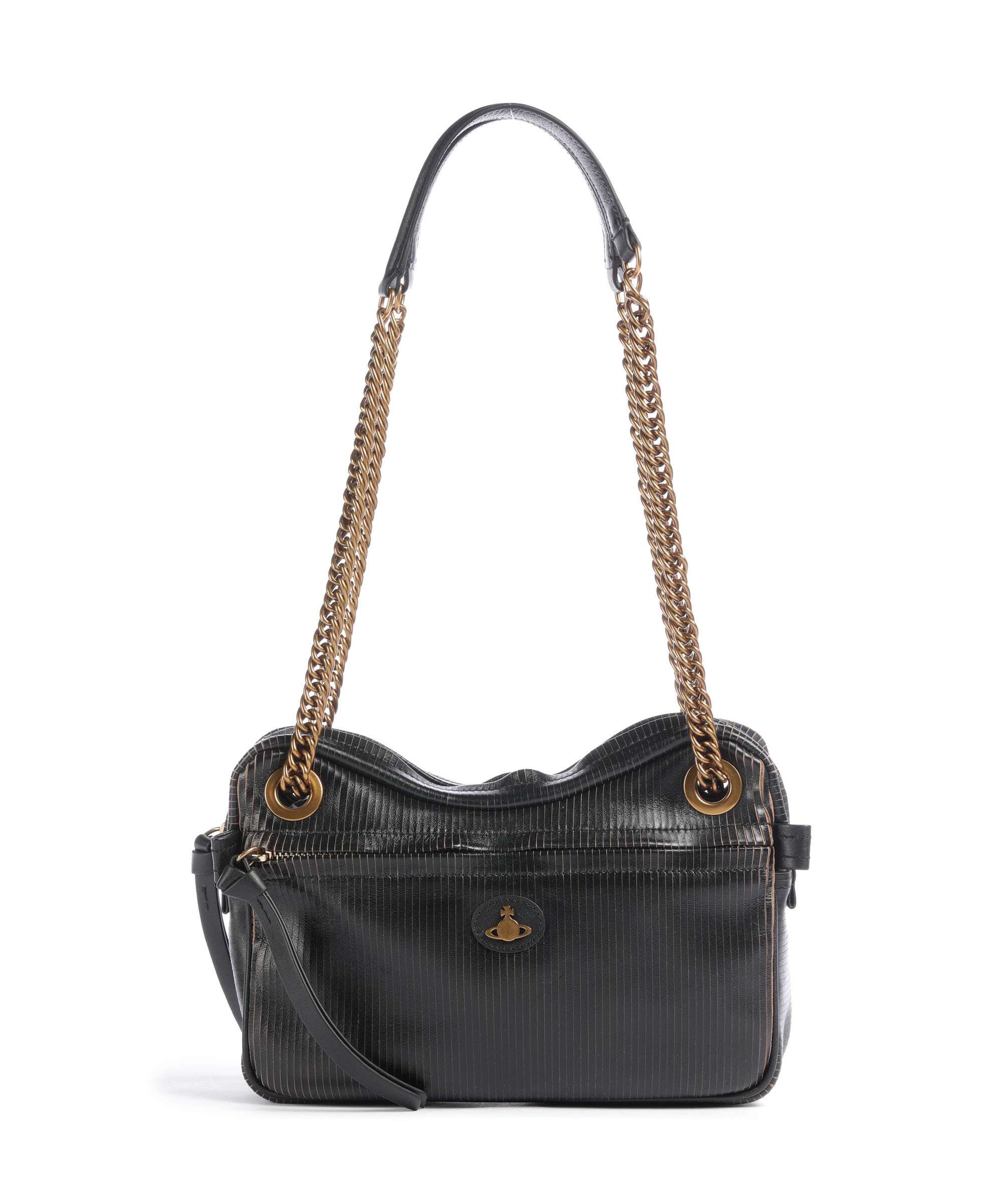 Vivienne Westwood Dolce Laser Line Medium Torba na ramię black/beige