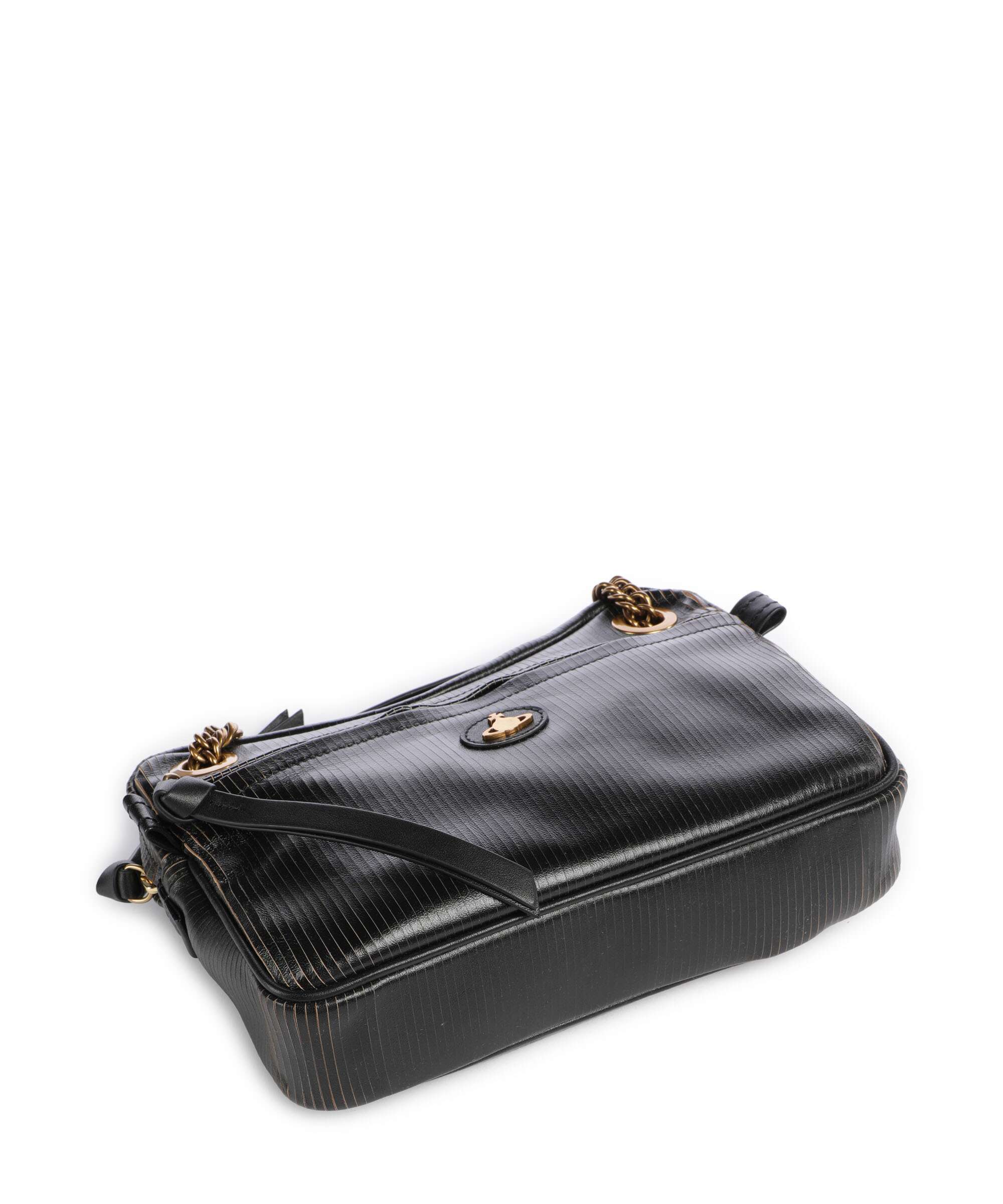 Vivienne Westwood Dolce Laser Line Medium Torba na ramię black/beige - Image 5