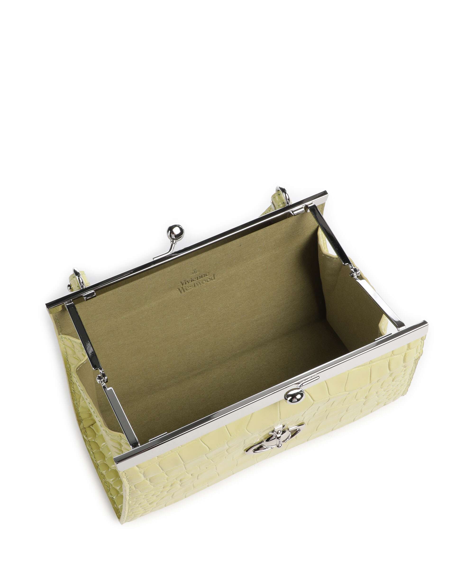 Vivienne Westwood Doll Frame Embossed Croc XL Torebka lime green - Image 6