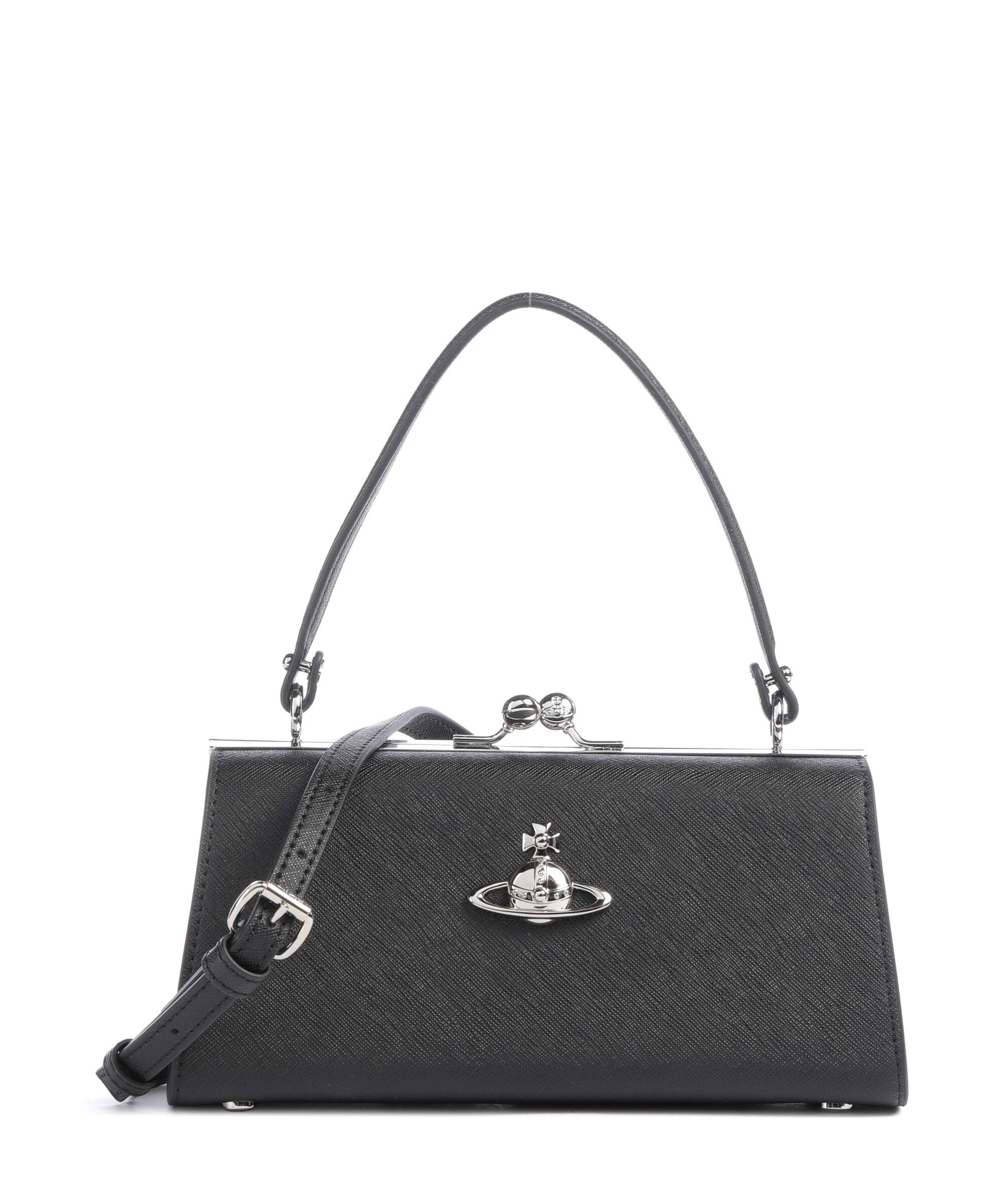 Vivienne Westwood Doll Frame Saffiano XL Torebka black