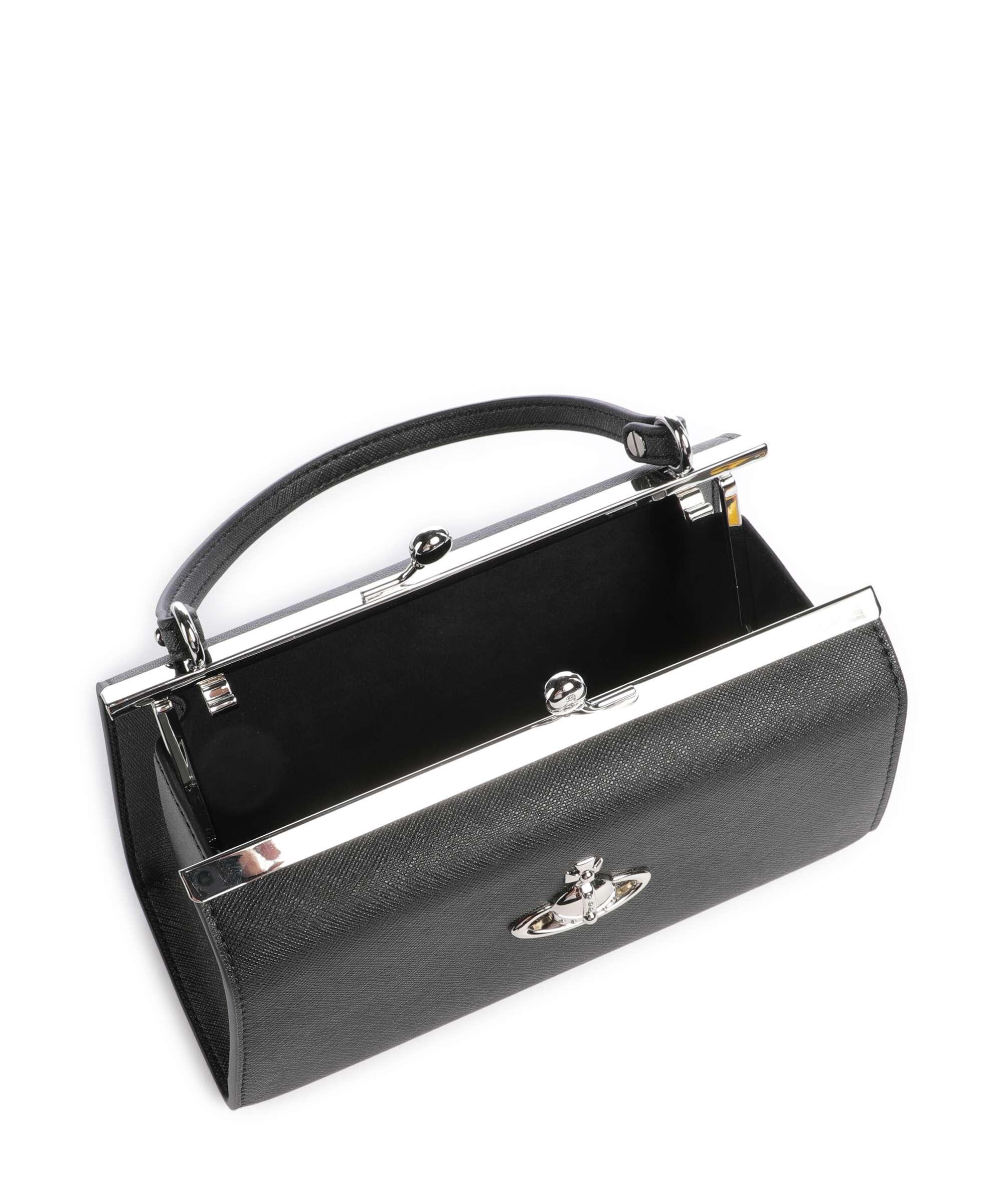 Vivienne Westwood Doll Frame Saffiano XL Torebka black - Image 6