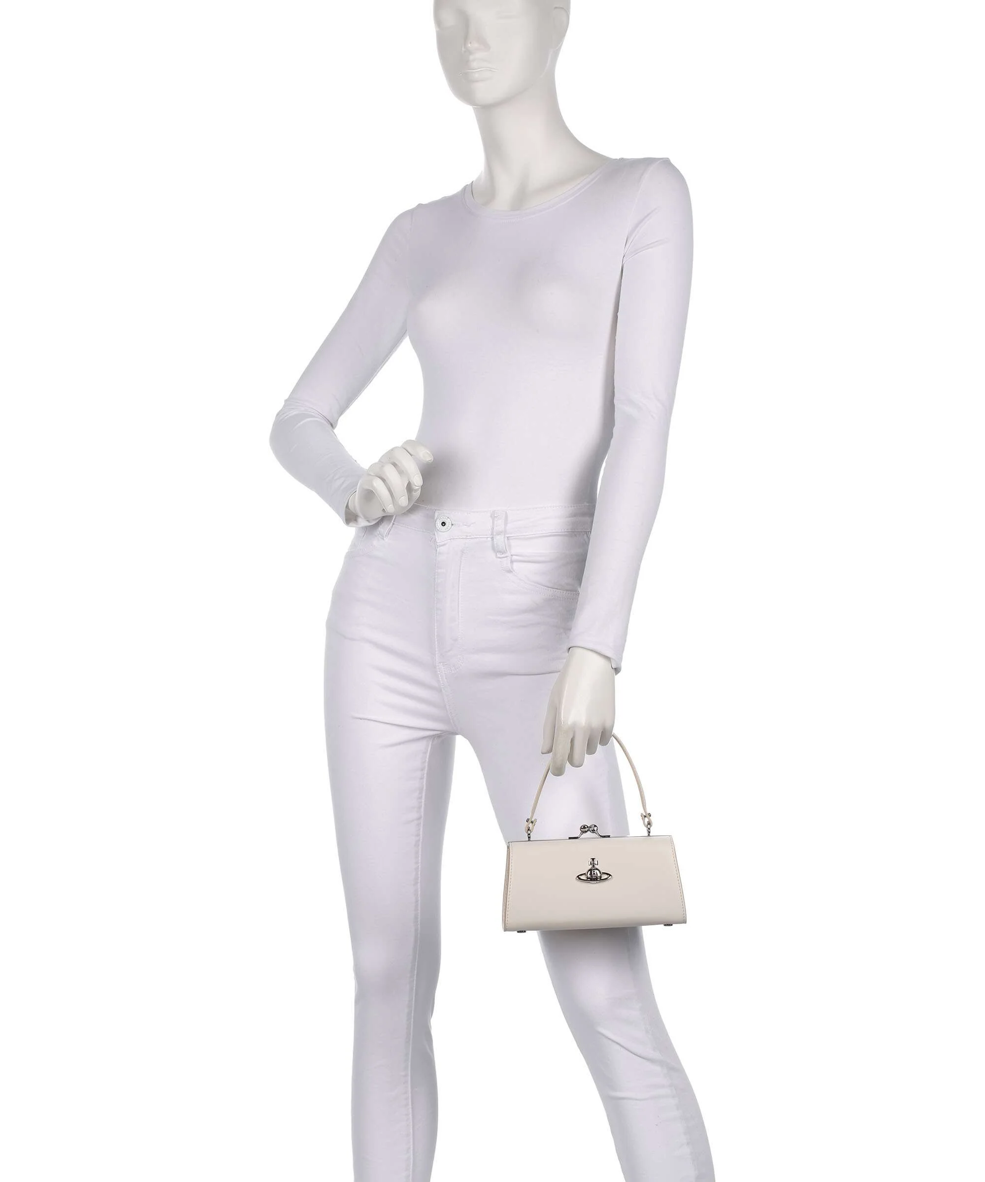 Vivienne Westwood Doll Frame Smooth XL Torebka white - Image 3