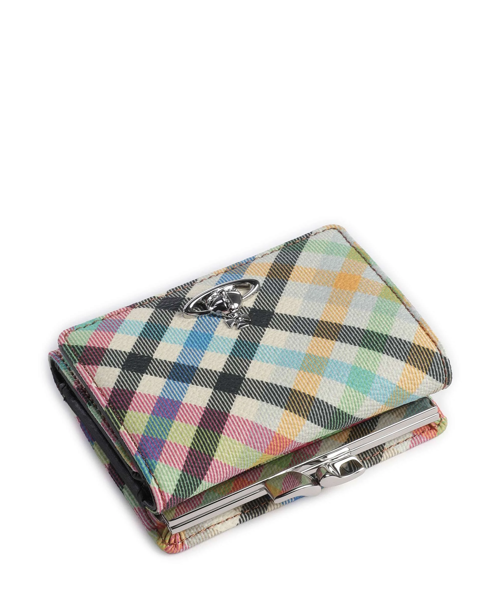 Vivienne Westwood Frame Buccia D'Arancia Small Portfel heather plaid - Image 5