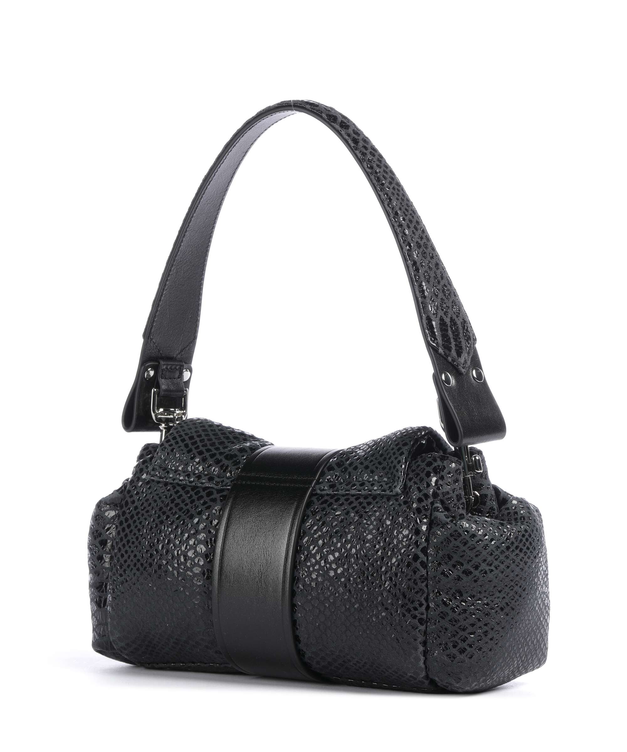 Vivienne Westwood Hazel Snake Effect Torba na ramię dark grey - Image 2