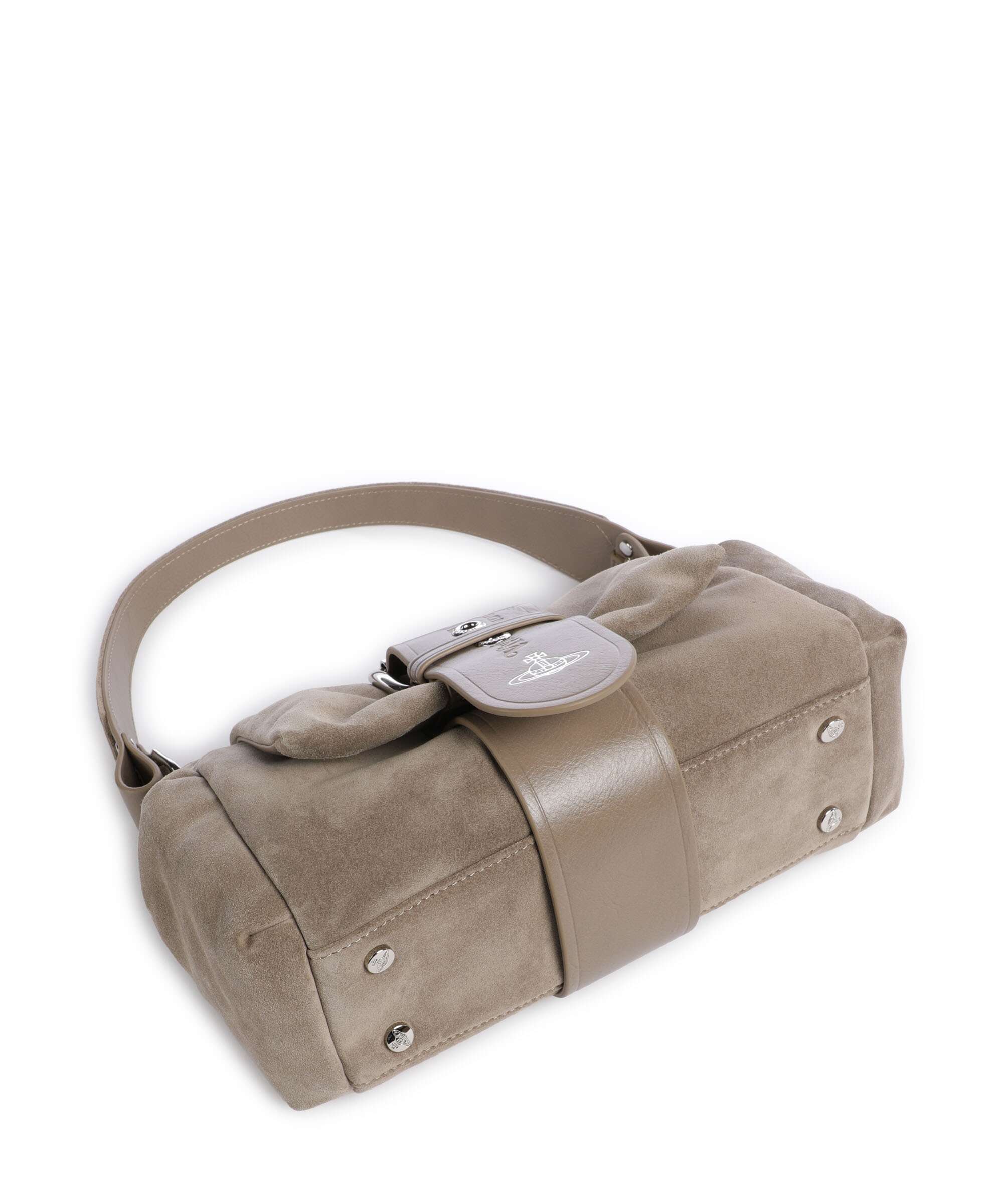 Vivienne Westwood Hazel Suede Treasure Torba na ramię stone - Image 6