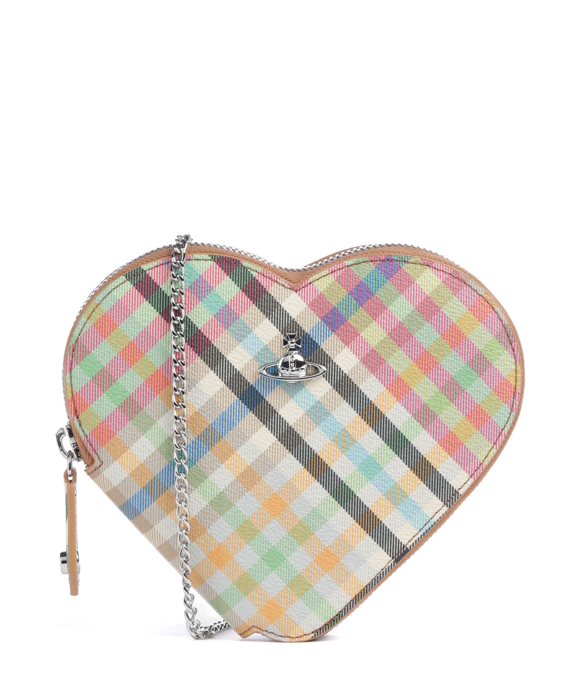 Vivienne Westwood Heart Buccia D'Arancia Torba przez ramię heather plaid