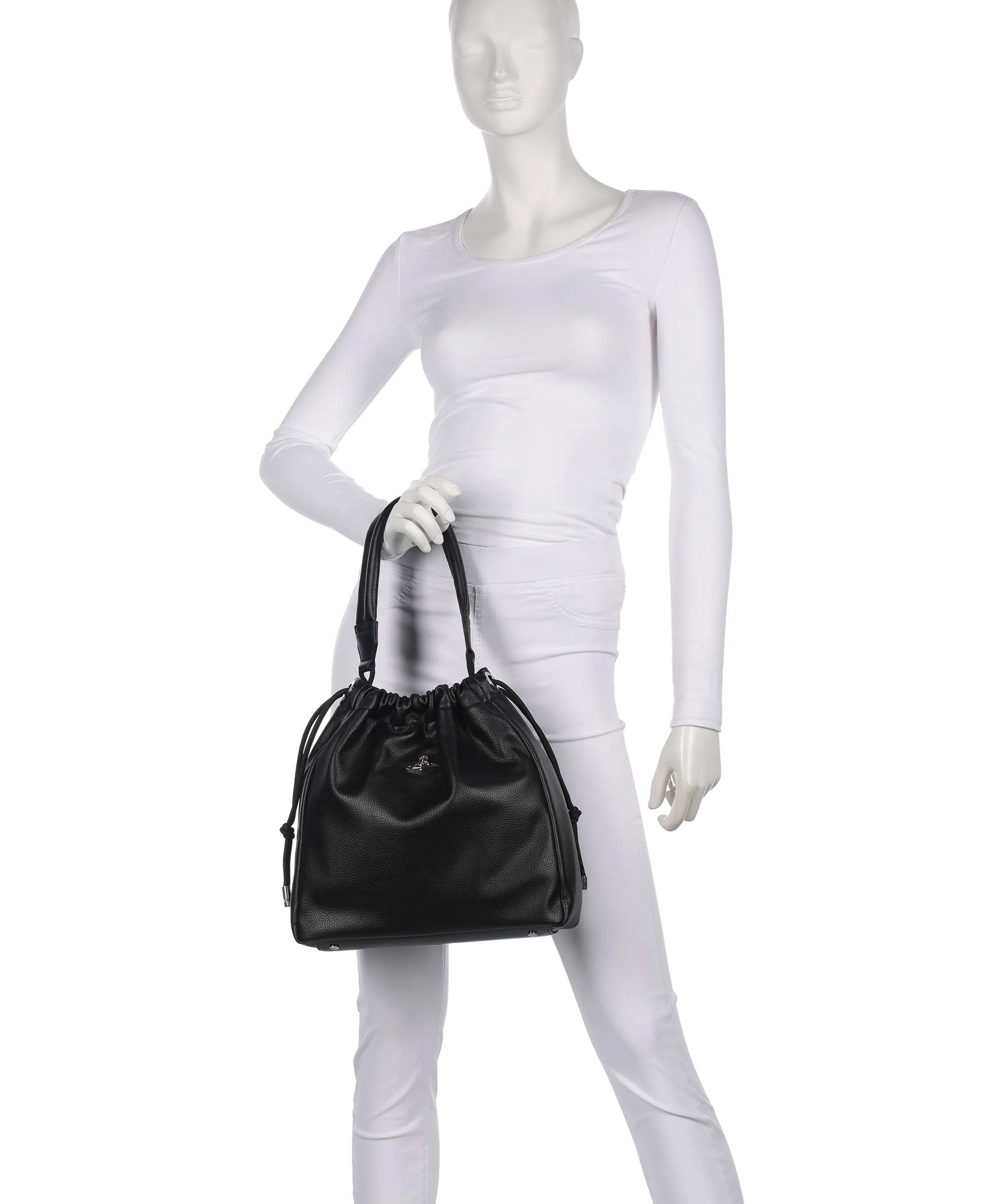 Vivienne Westwood Hilary Grain Torebka worek black - Image 3