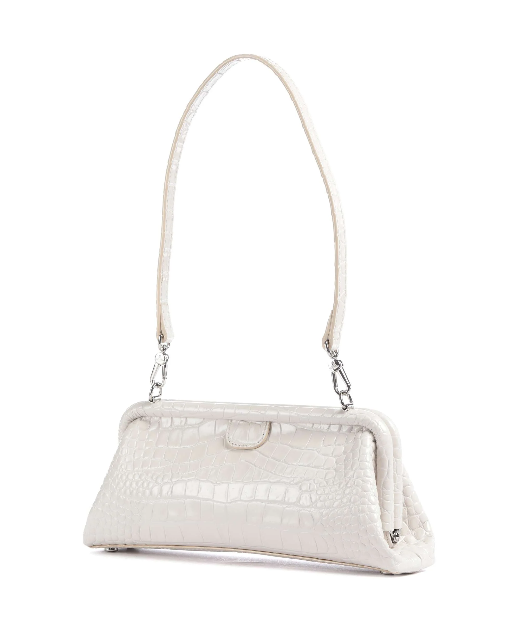 Vivienne Westwood Jane Frame Embossed Croc Torba na ramię pearl white - Image 2