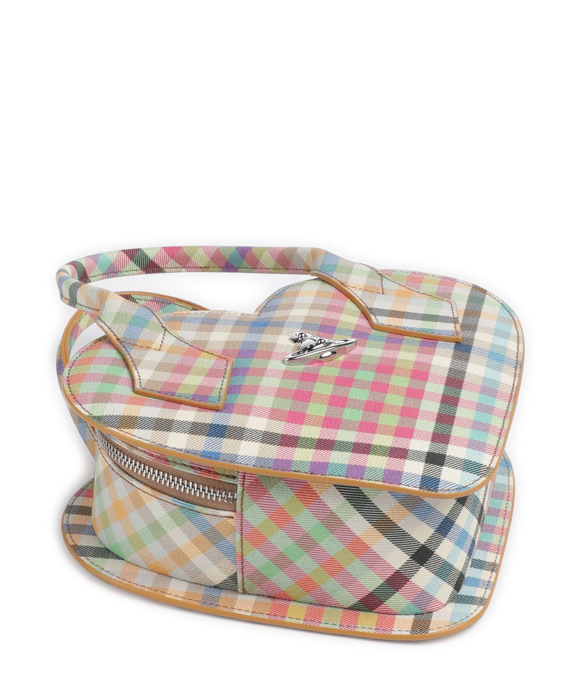 Vivienne Westwood Josephine Heart Buccia D'Arancia Torebka heather plaid - Image 4