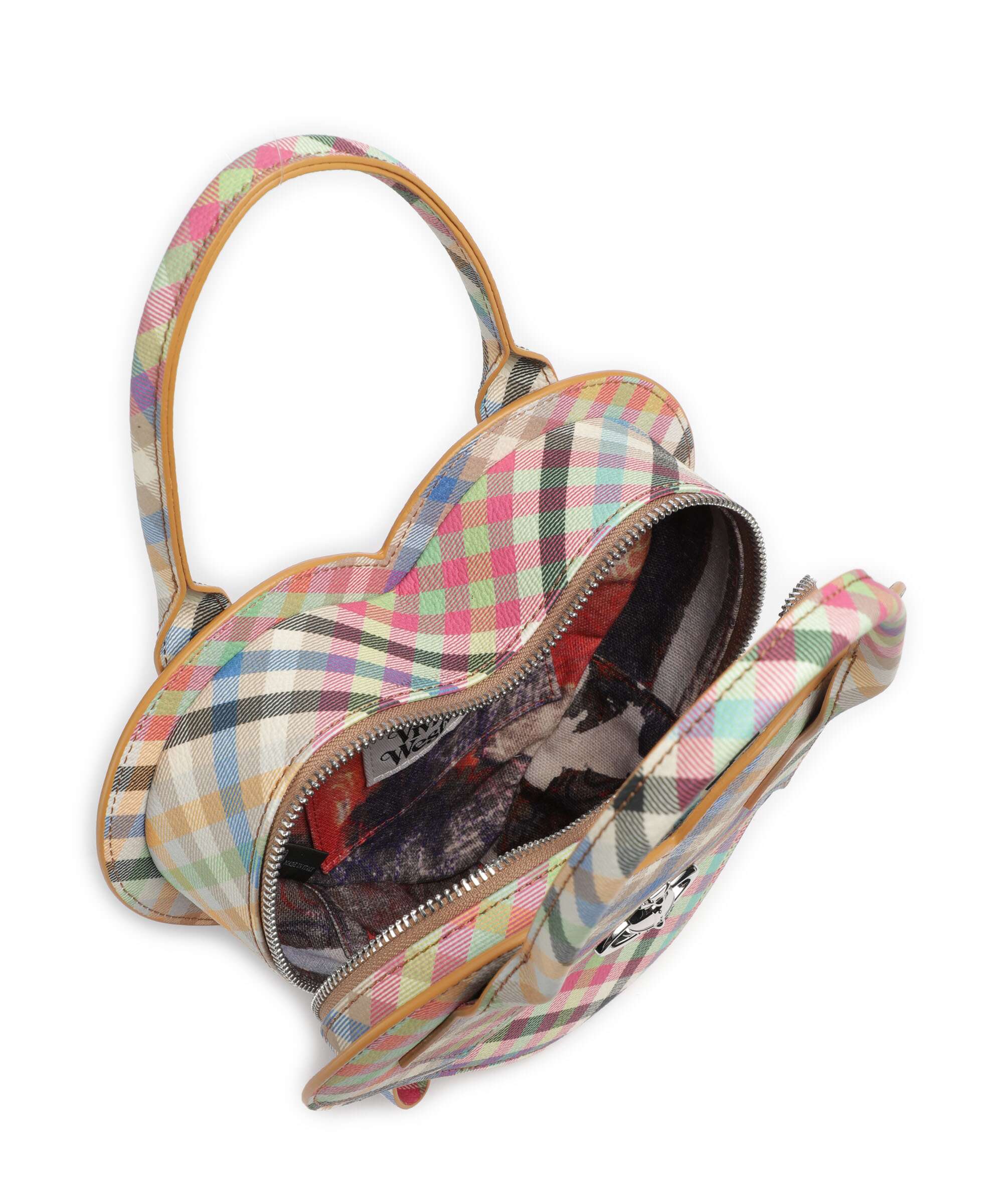 Vivienne Westwood Josephine Heart Buccia D'Arancia Torebka heather plaid - Image 5