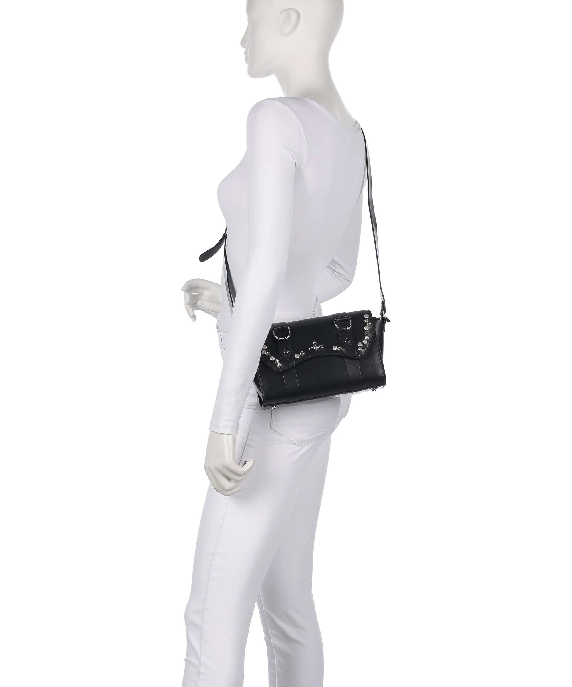 Vivienne Westwood Kimmy Smooth Torba przez ramię black - Image 3