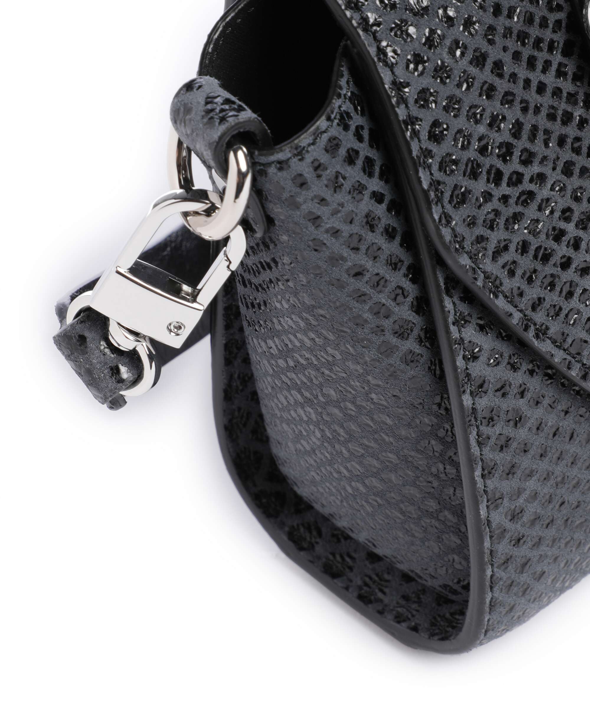 Vivienne Westwood Kimmy Snake Effect Torba przez ramię dark grey - Image 4