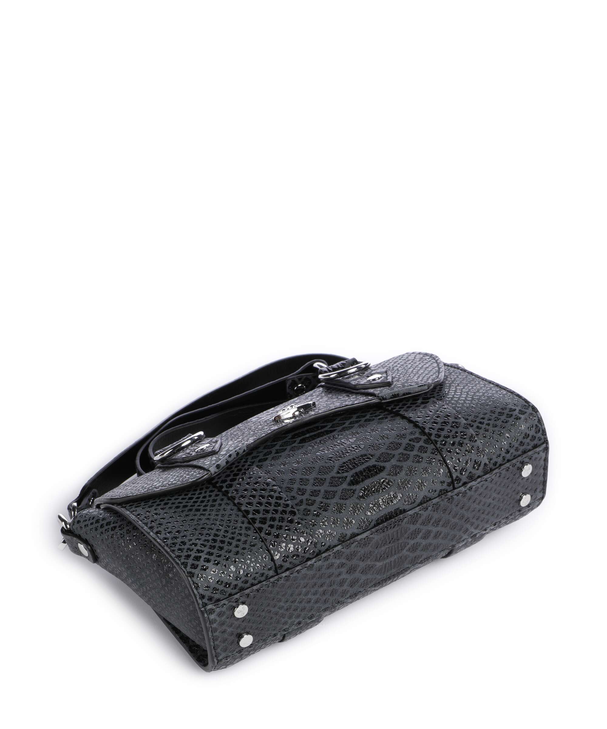Vivienne Westwood Kimmy Snake Effect Torba przez ramię dark grey - Image 5