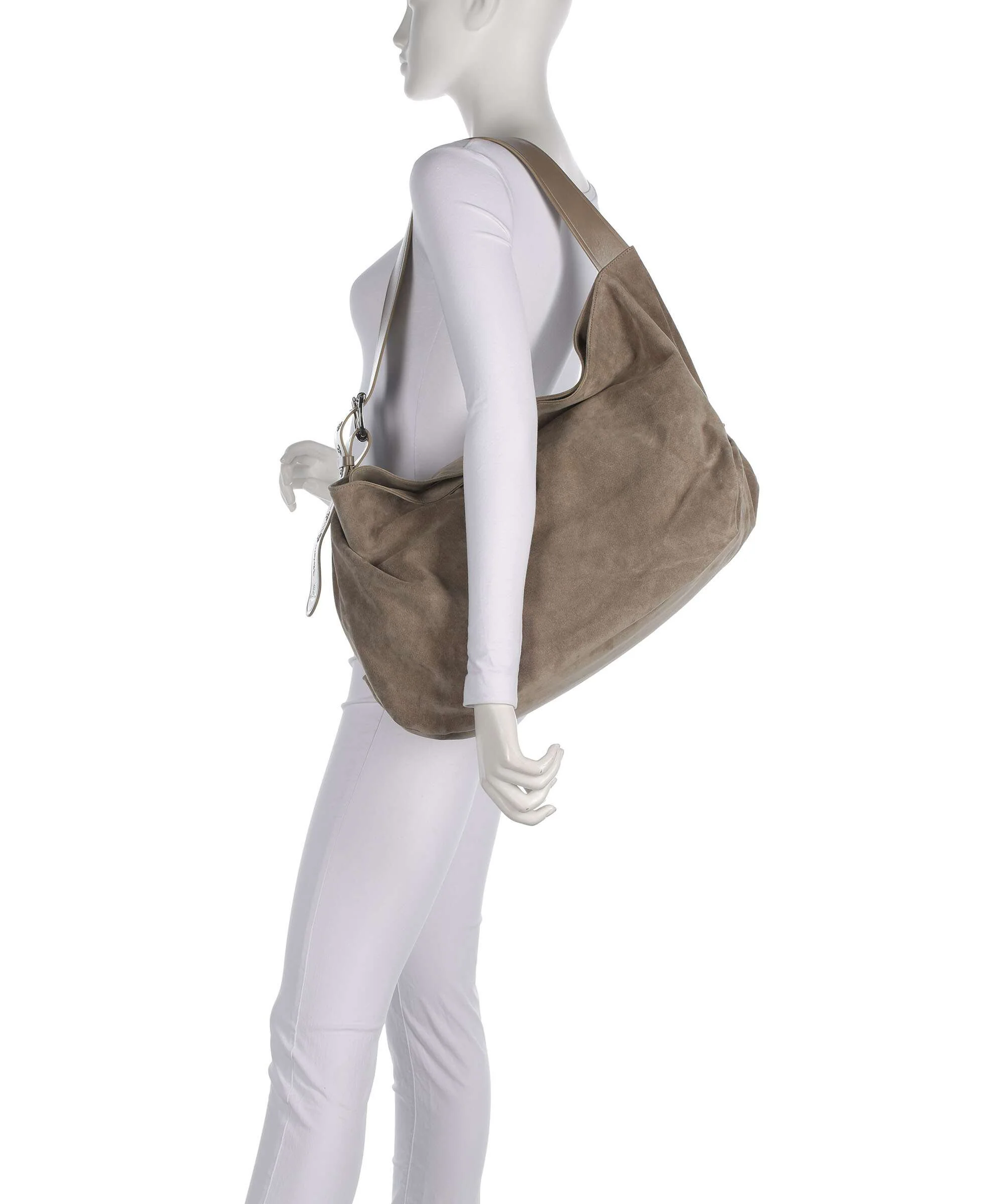 Vivienne Westwood Maxime Suede Large Torebka worek stone - Image 3