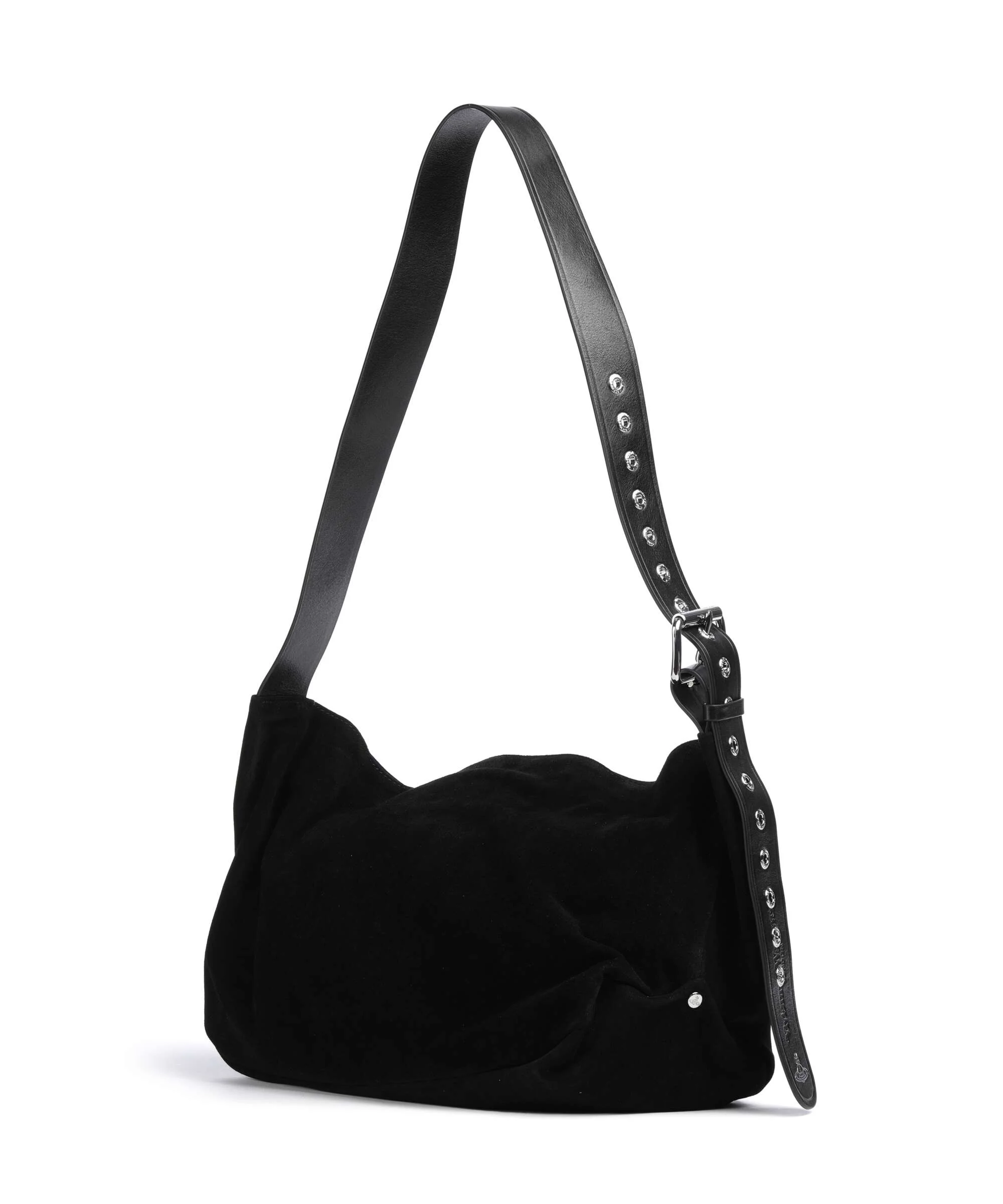Vivienne Westwood Maxime Suede Medium Torebka worek black - Image 2