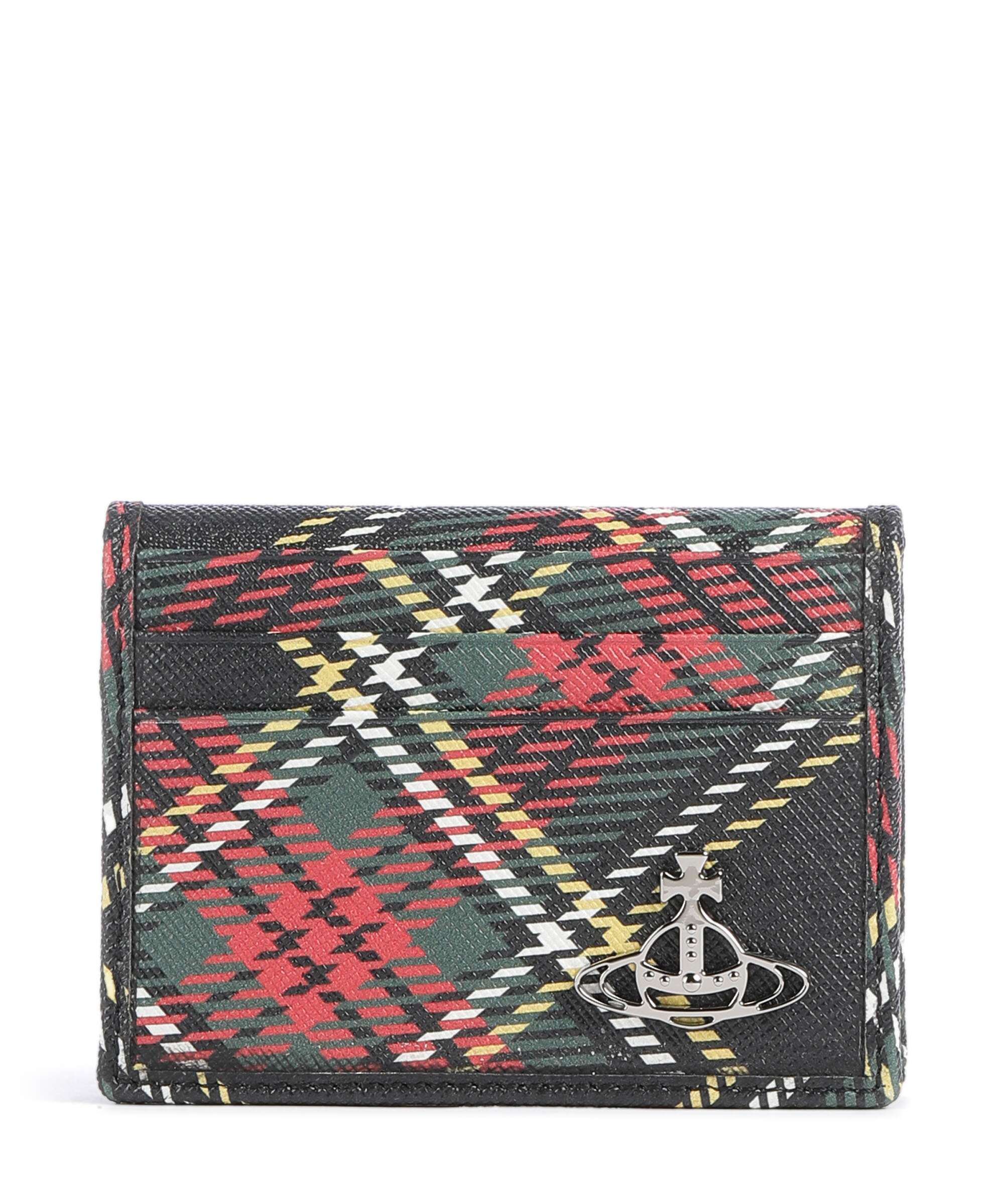 Vivienne Westwood Saffiano Printed Etui na karty kredytowe chelsea tartan