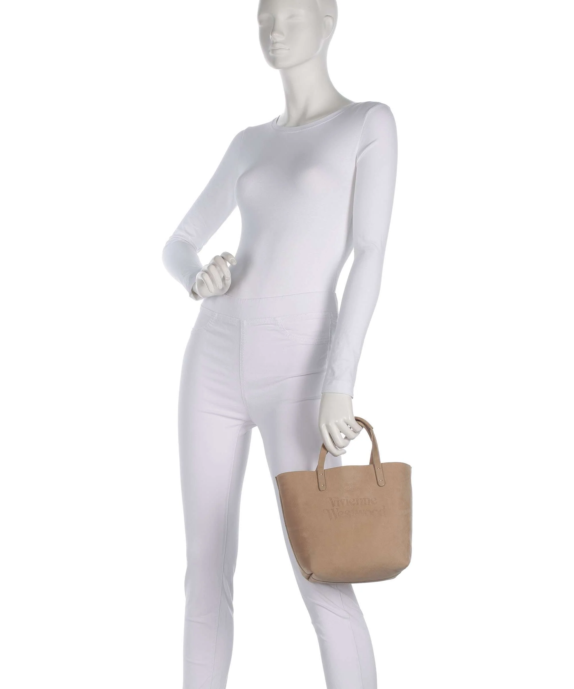 Vivienne Westwood Studio Nubuck Small Torebka beige - Image 3