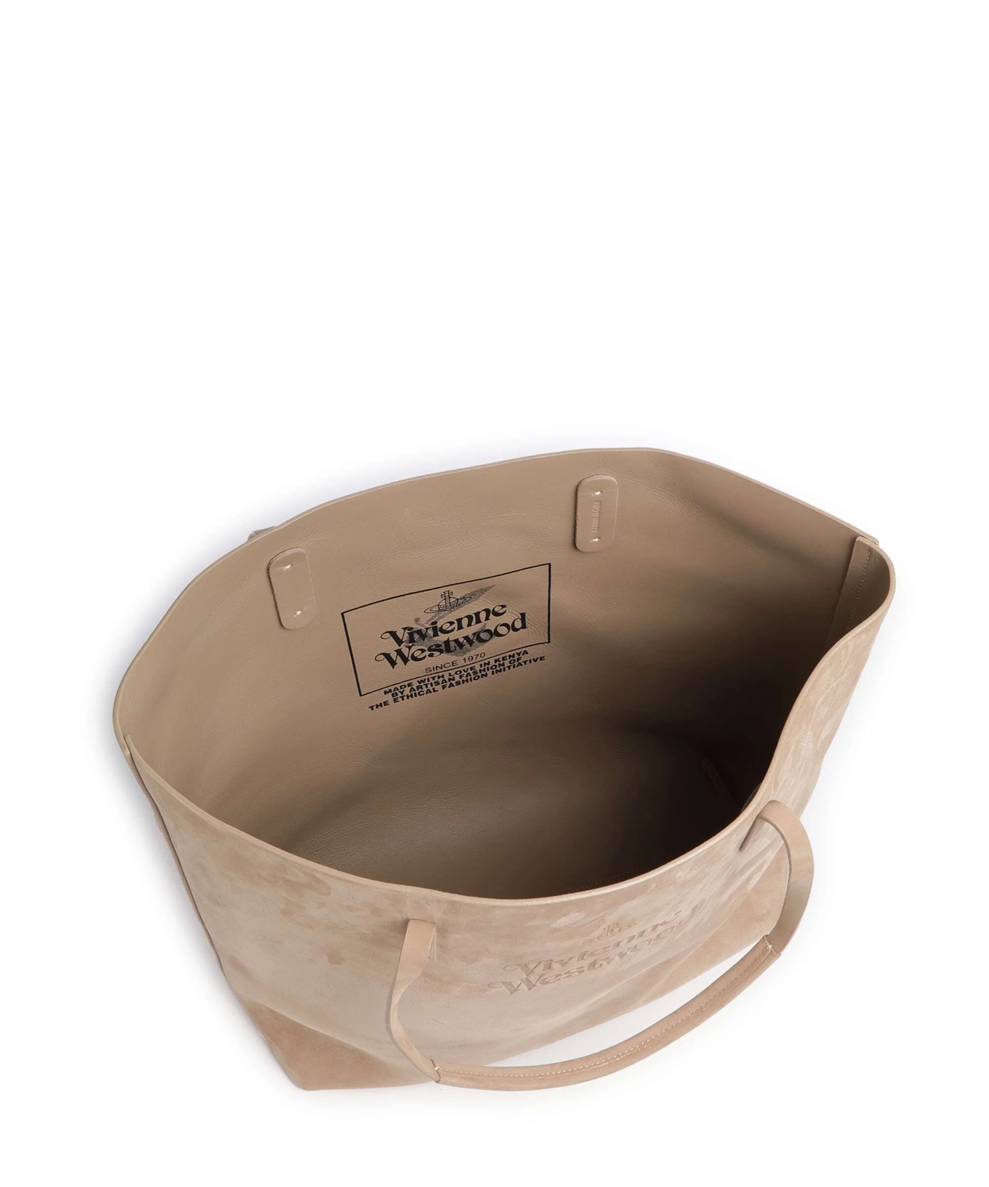 Vivienne Westwood Studio Nubuck Torba na zakupy beige - Image 6