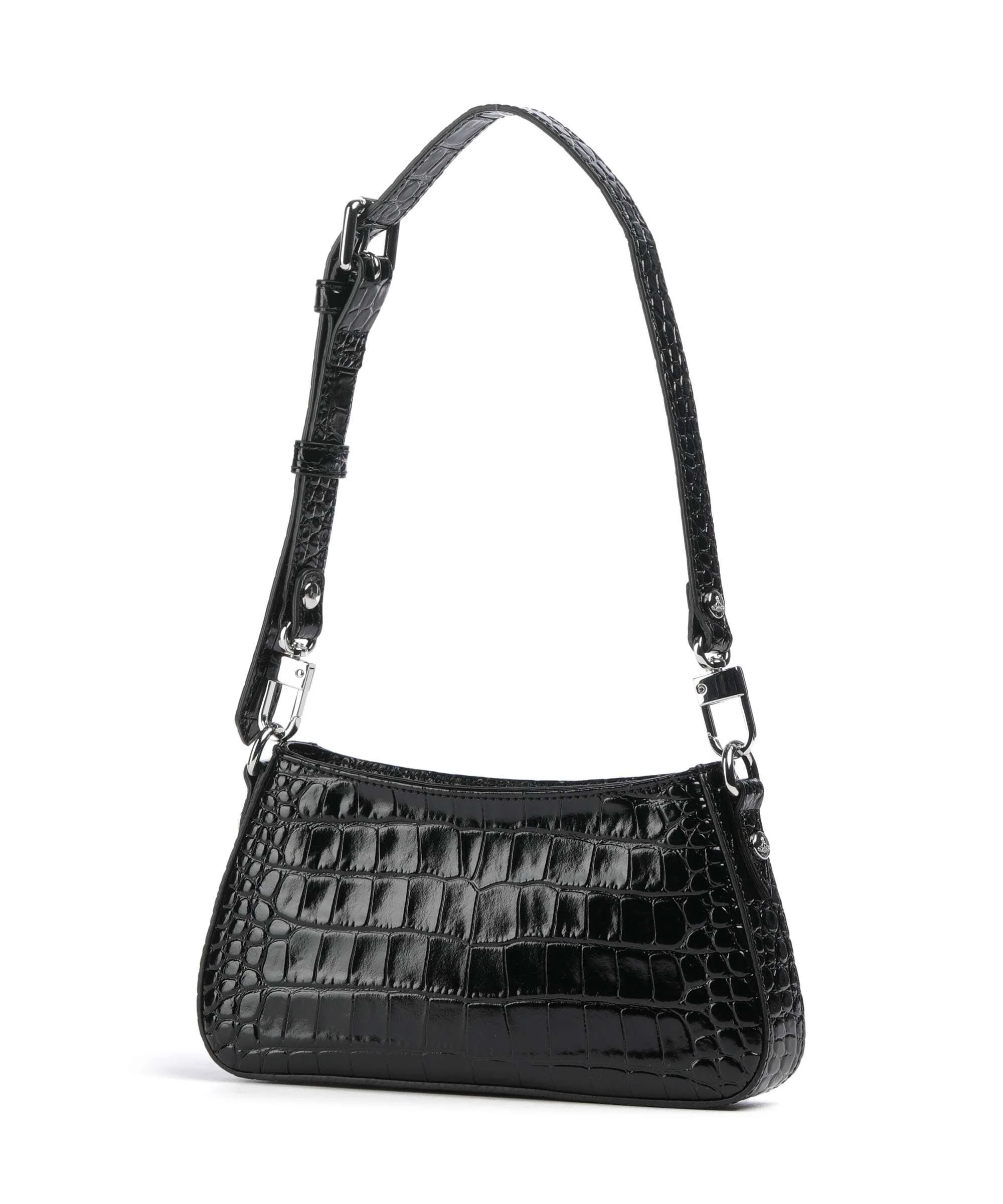 Vivienne Westwood Tasha Embossed Croc Torba na ramię black - Image 2
