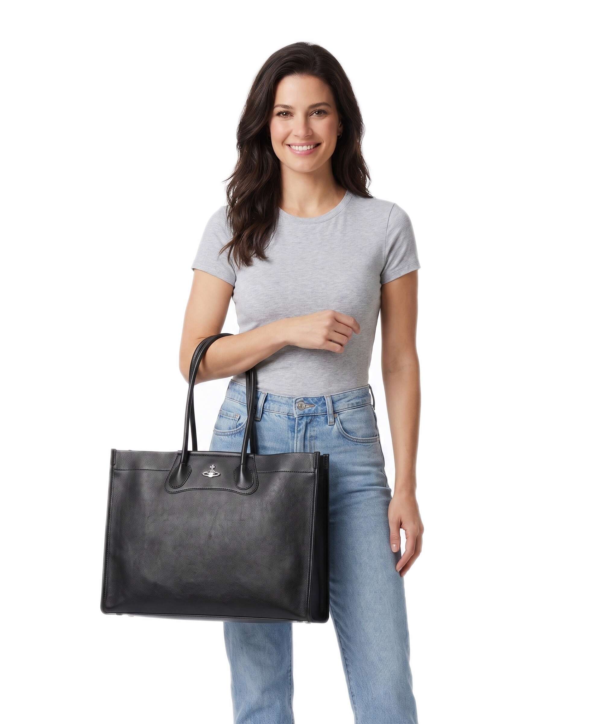 Vivienne Westwood Troy Supple Torba na zakupy black - Image 3